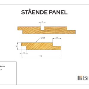 Spårpanel Thermofuru Brandskydd 19x117 - Bild 2