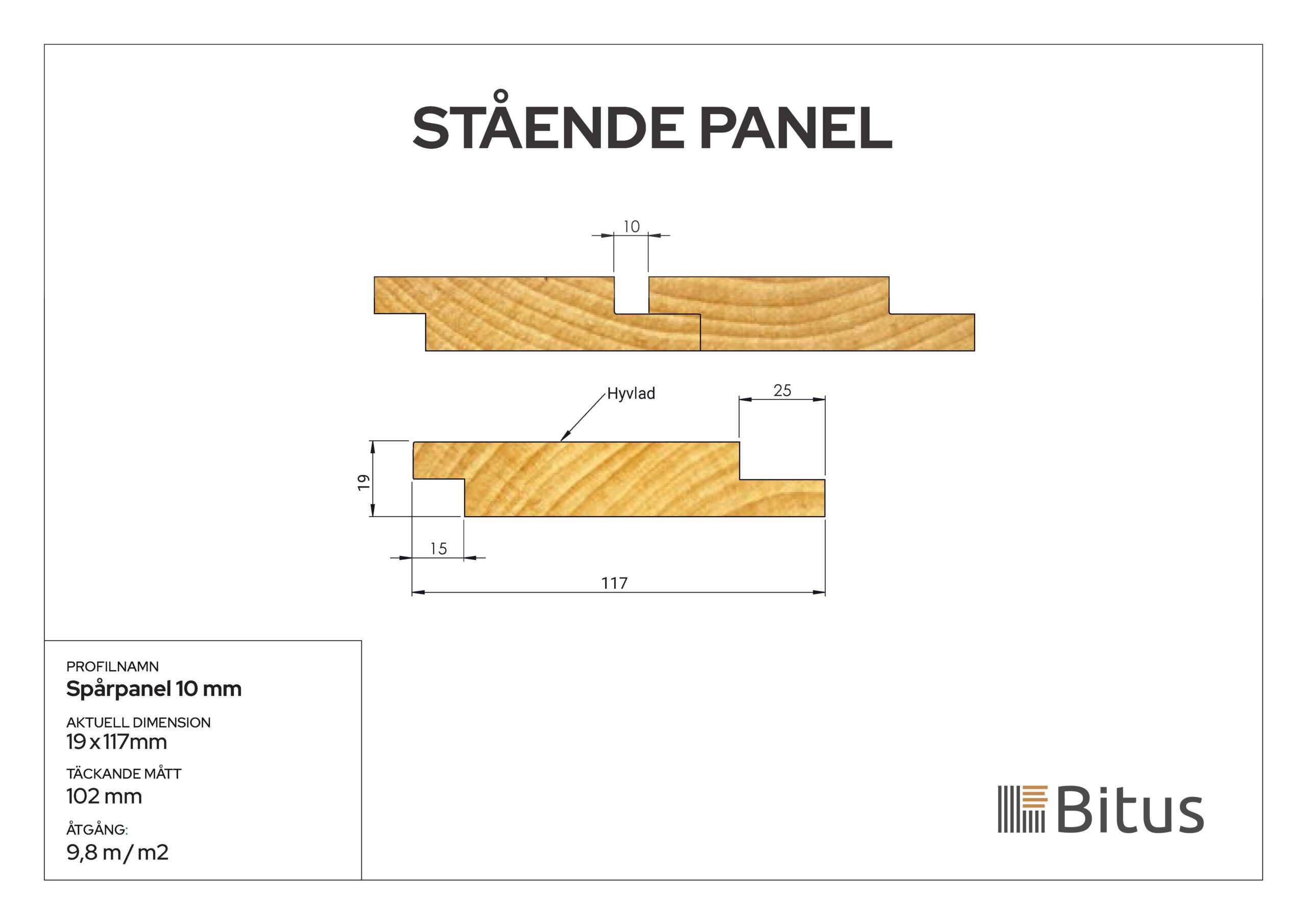 Spårpanel Thermofuru Brandskydd 19x117 - Bild 2