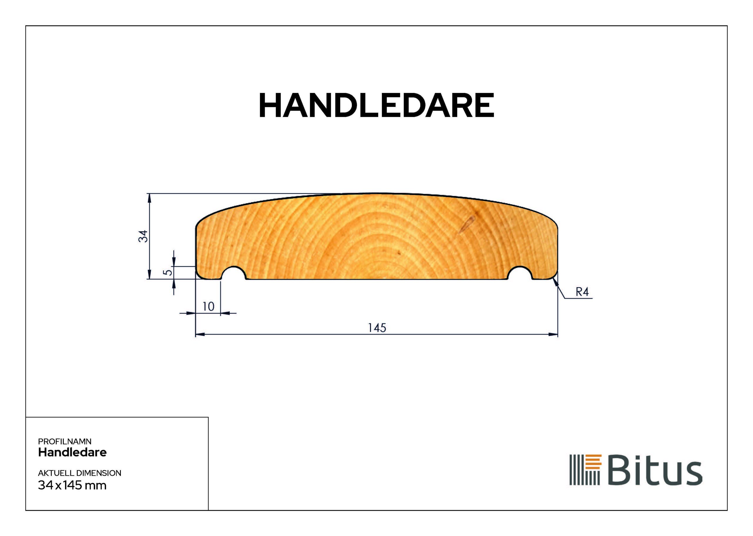 Handledare Linax Natur 34x145 - Bild 2