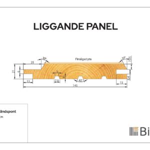 Etna Panel Linax Grå 21x145 - Bild 2
