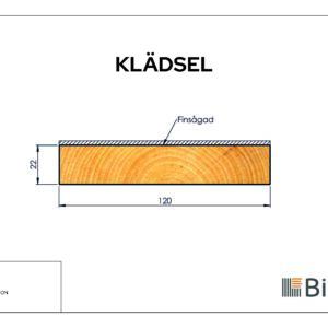 Klädselbräda Linax Brun 22x120 - Bild 3