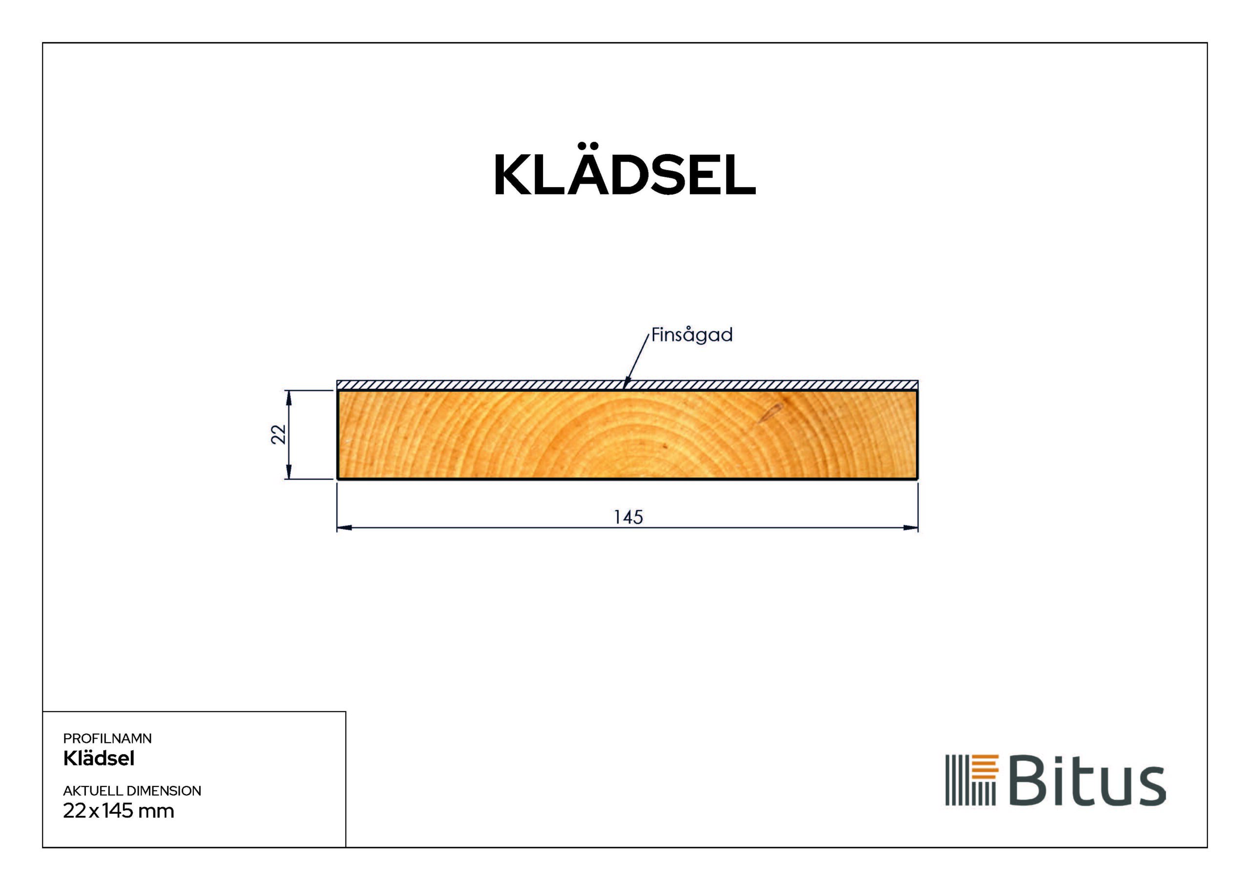 Klädselbräda Linax Brun 22x145 - Bild 3
