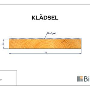 Klädselbräda Linax Brun 22x170 - Bild 2