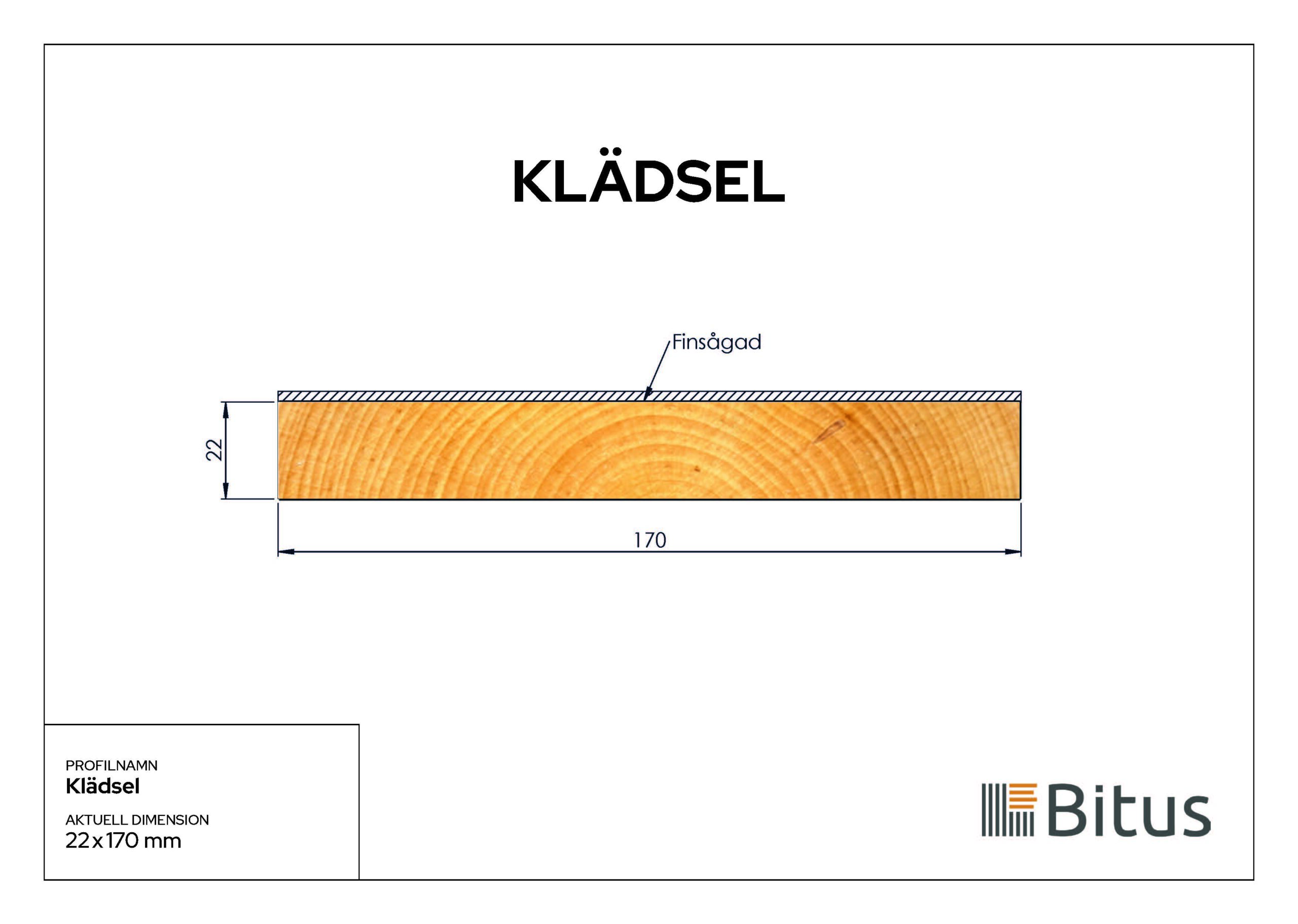 Klädselbräda Linax Brun 22x170 - Bild 2