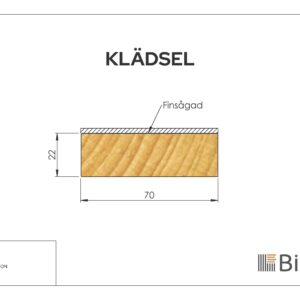 Klädselbräda Linax Brun 22x70 - Bild 2