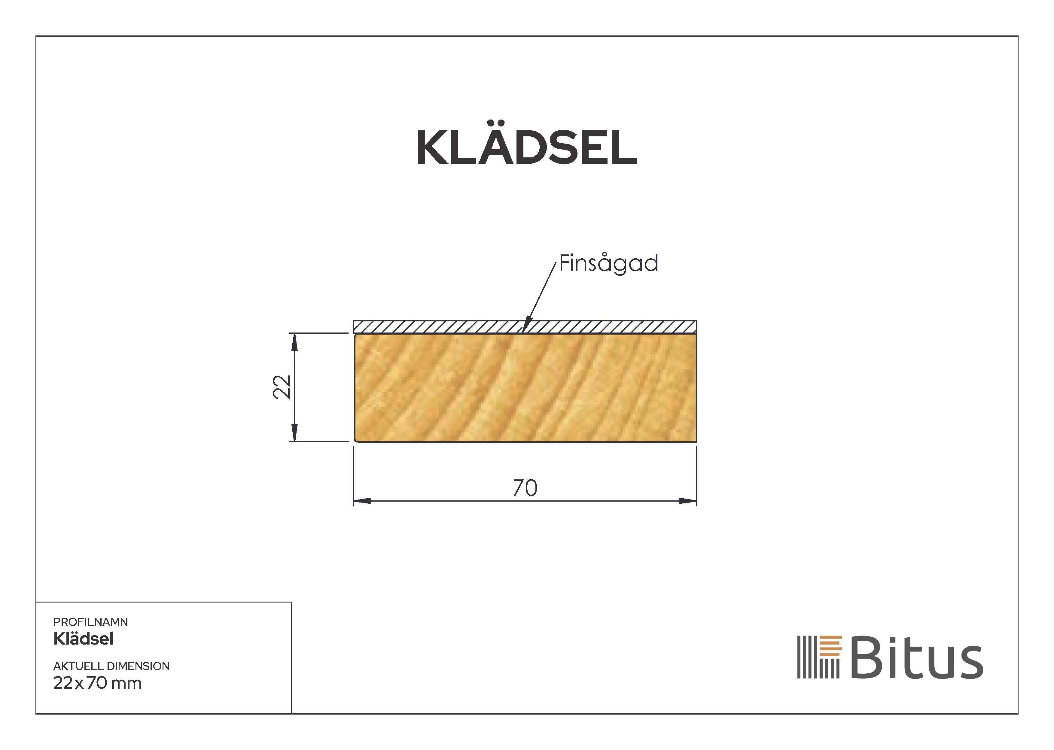 Klädselbräda Linax Brun 22x70