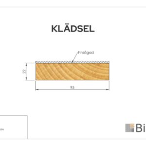 Klädselbräda Linax Brun 22x95 - Bild 2