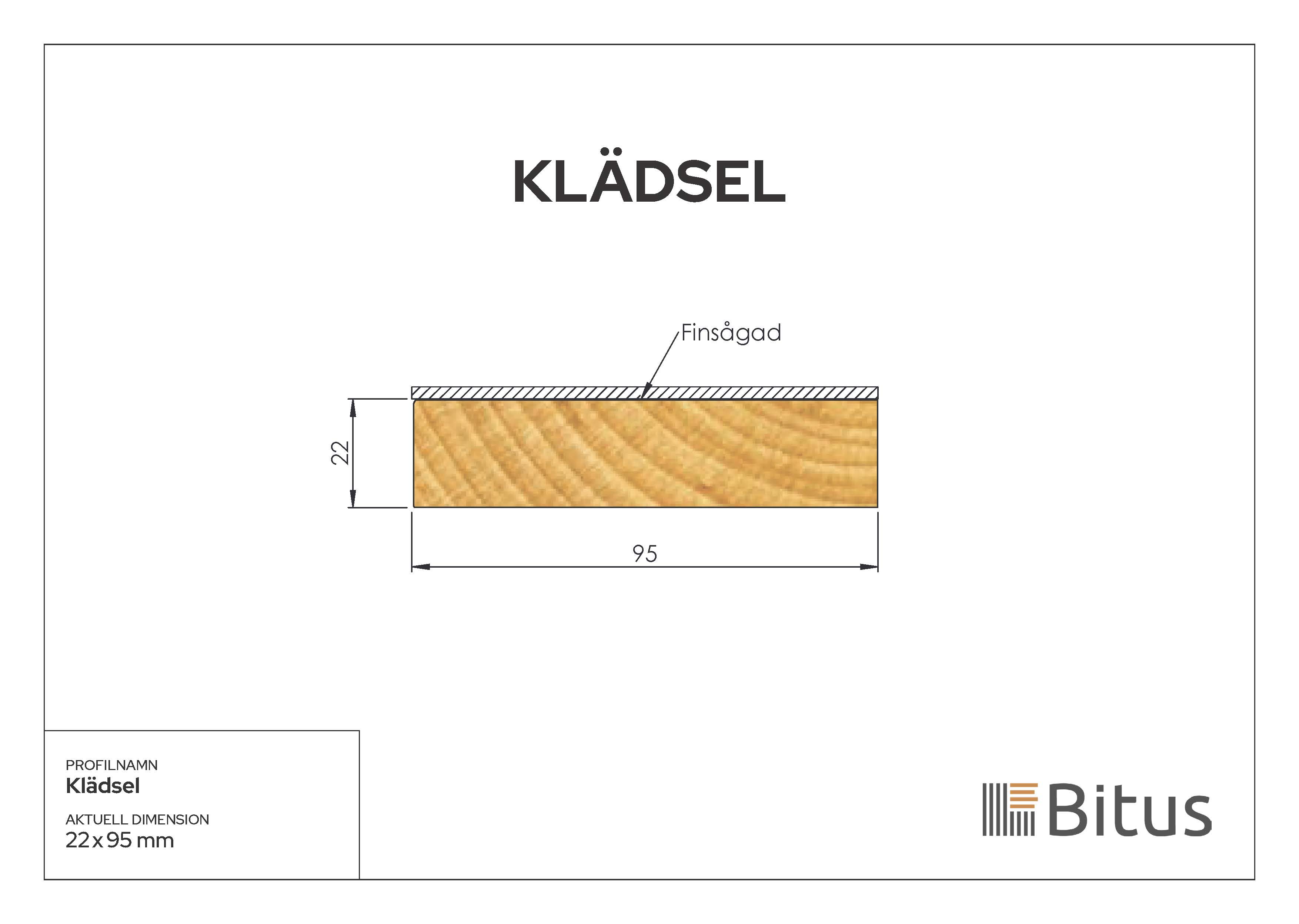 Klädselbräda Linax Brun 22x95