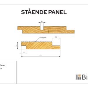 Spårpanel 10mm Linax Brun 22x120 - Bild 2
