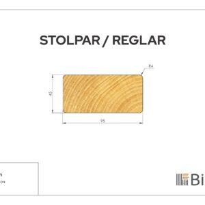 Regel Linax Brun 45x95 - Bild 2