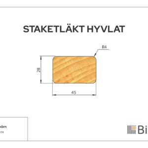 Staketläkt Linax Brun 28x45 - Bild 2