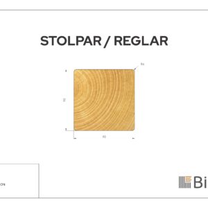 Stolpe Linax Brun 95x95 - Bild 2