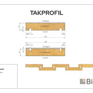 Takprofil Överbräda Linax Grå 22x120 - Bild 2
