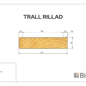 Trall Rillad Linax Grå 28x120 - Bild 2