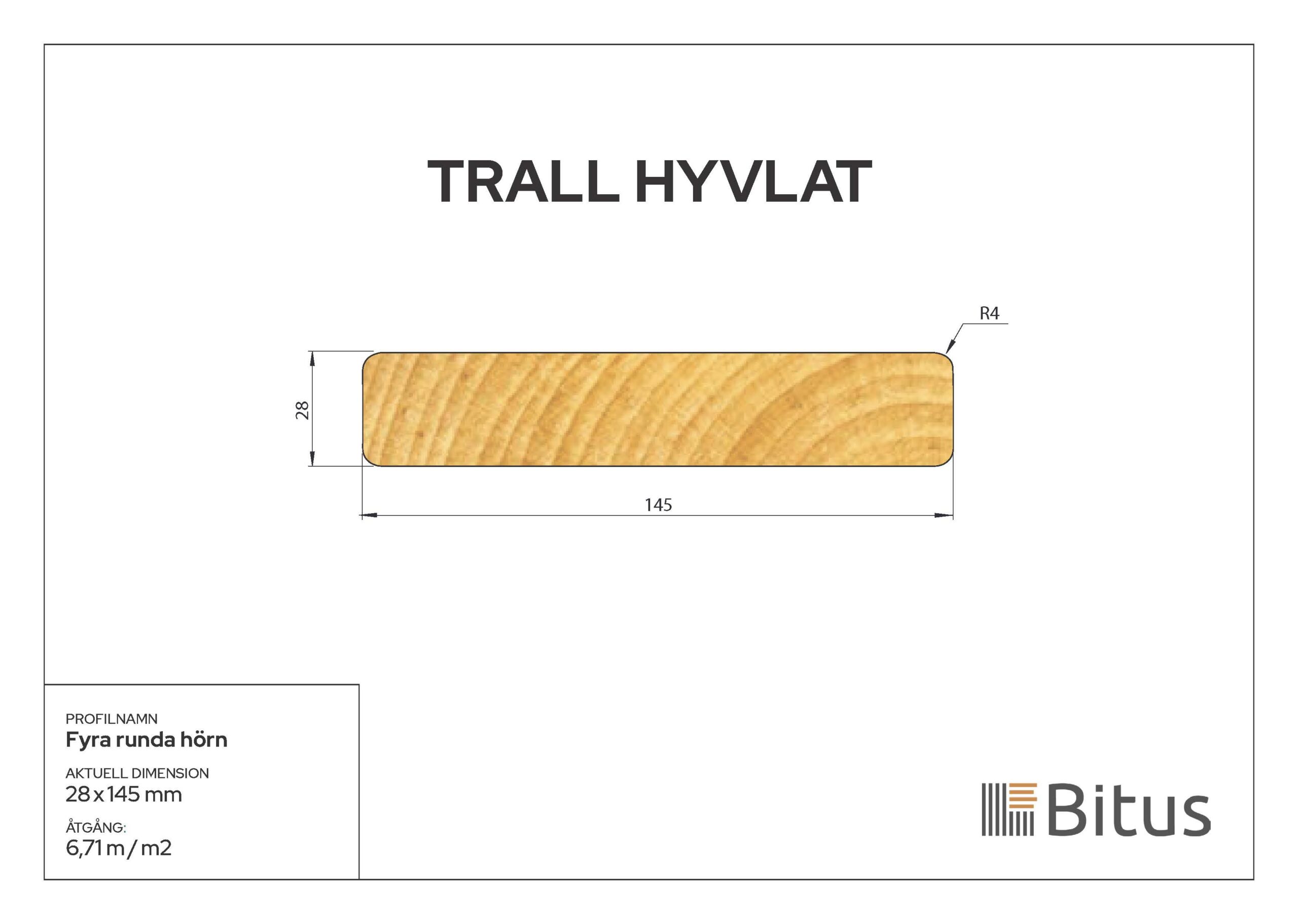 Trall Linax Natur 28x145 - Bild 3