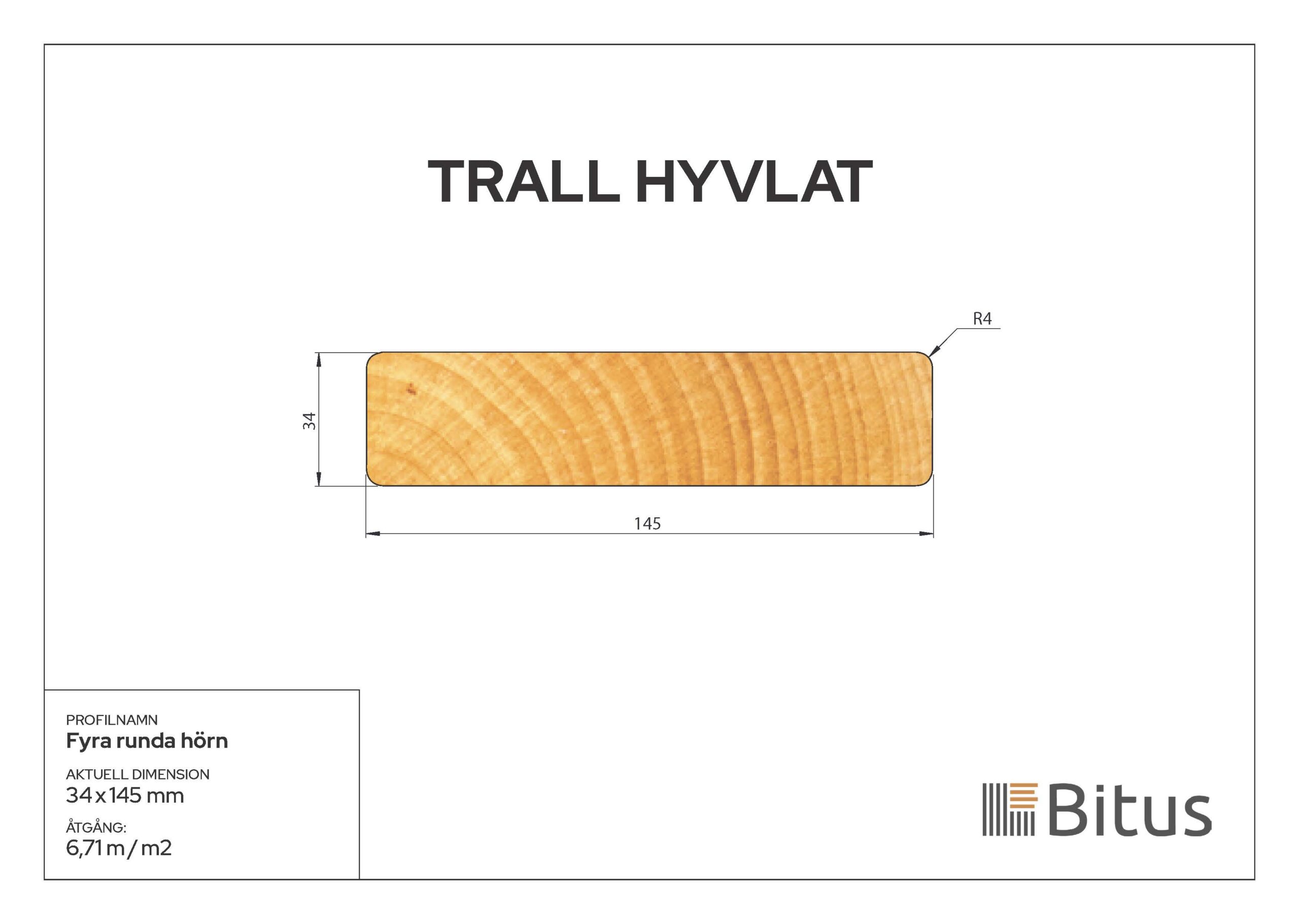 Trall Linax Natur 34x145 - Bild 2