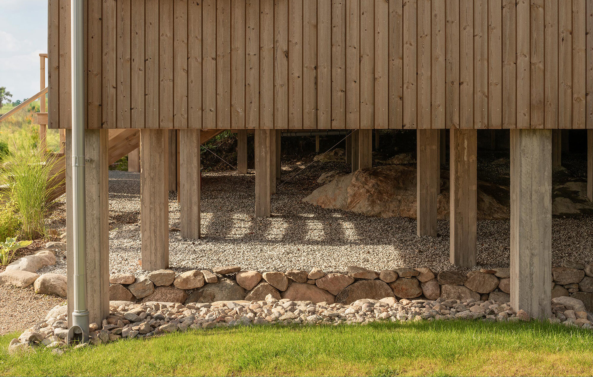 Stolpe Linax Grå 95x95