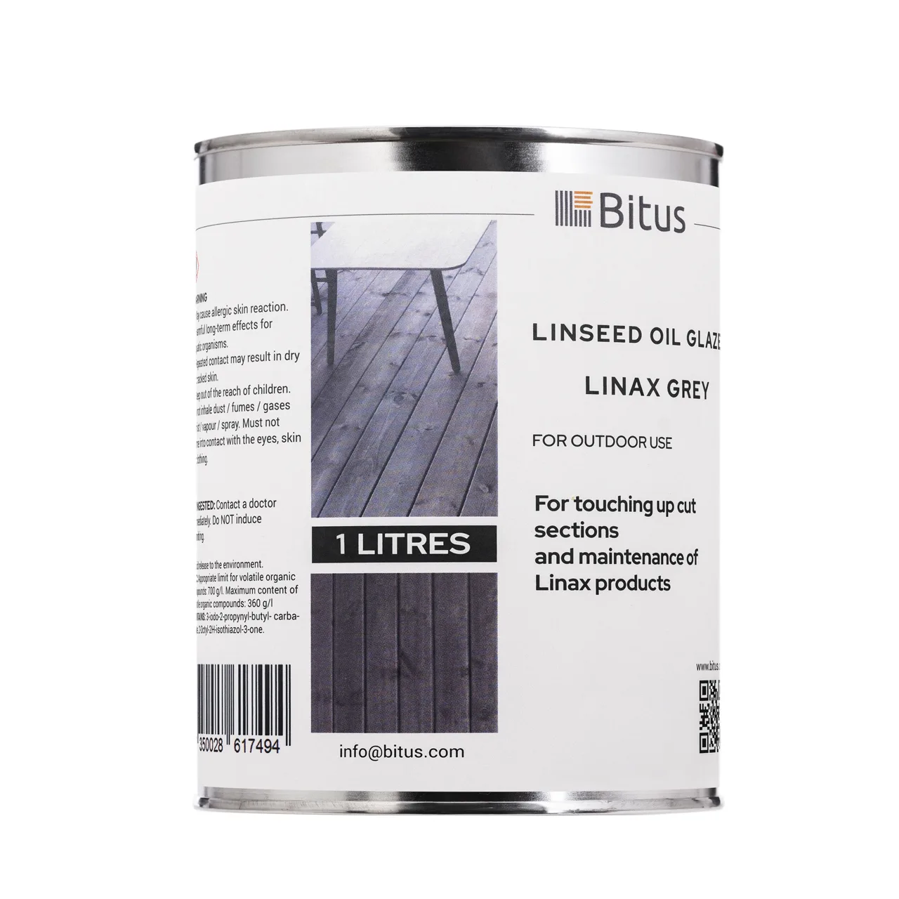 Linoljelasyr Linax Grå, 1 Liter